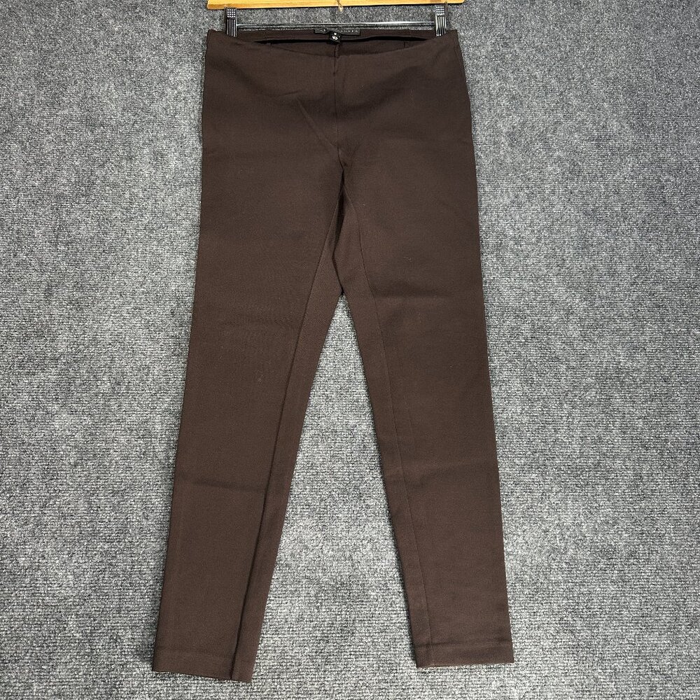 Ralph Lauren Black Label Pants Womens Medium Brown Pull On Stretch Ankle